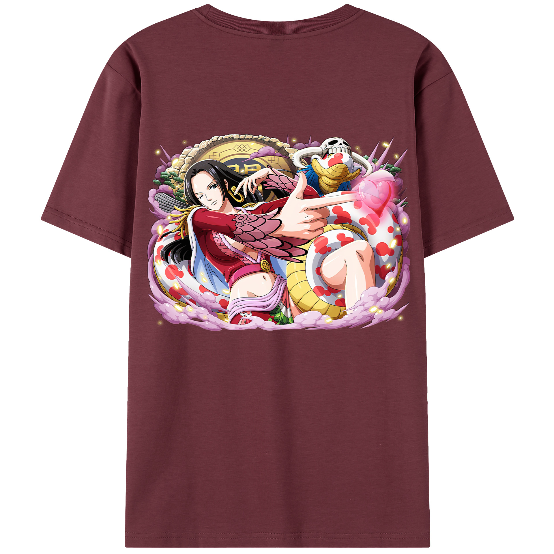 ワンピース ボア・ハンコック ONE PIECE Boa·Hancock 綿100％半袖Tシャツ（背面プリント）